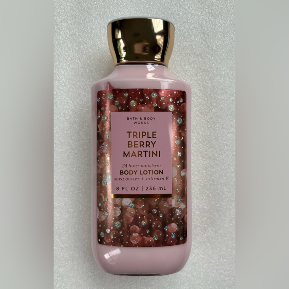 NEW Bath & Body Works TRIPLE BERRY MARTINI 8 oz Body Lotion with Luxurious Shea